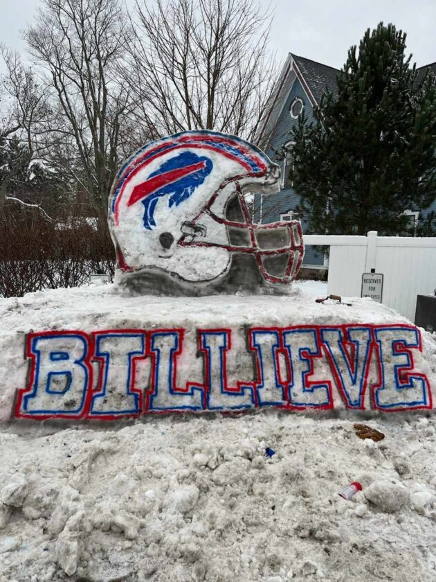 Mayville Snow Sculpture Has Fans Ready To ‘Billieve’ News, Sports